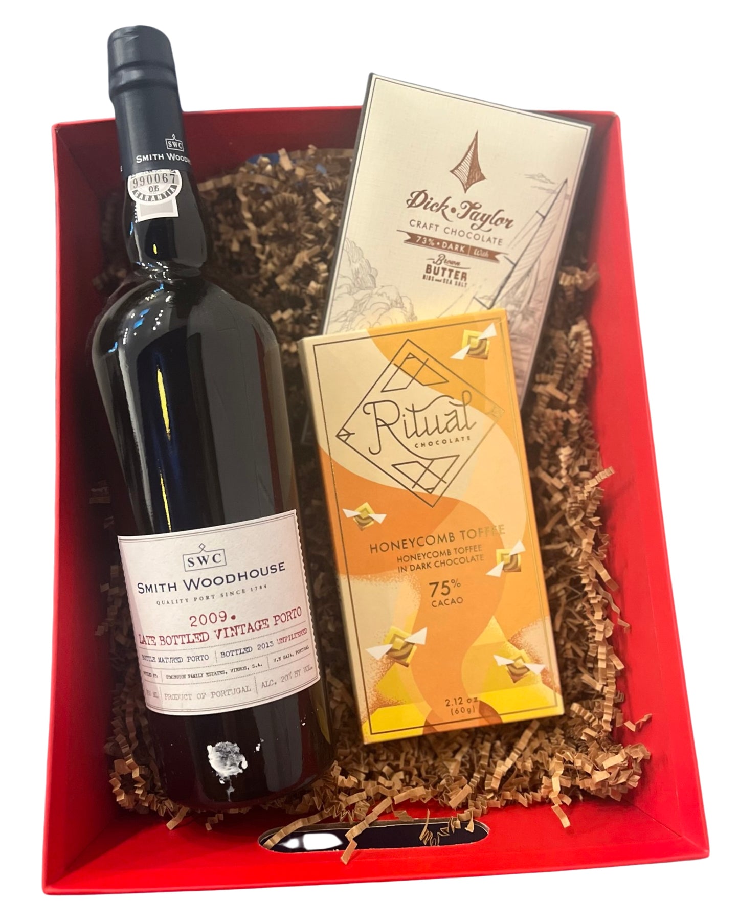 Dessert Gift Basket: Port & Chocolate!