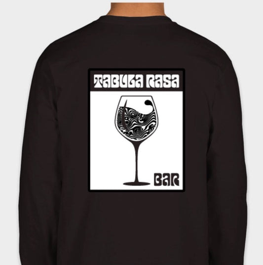 Psych Tabula Rasa Bar Shirt in Black Long Sleeve