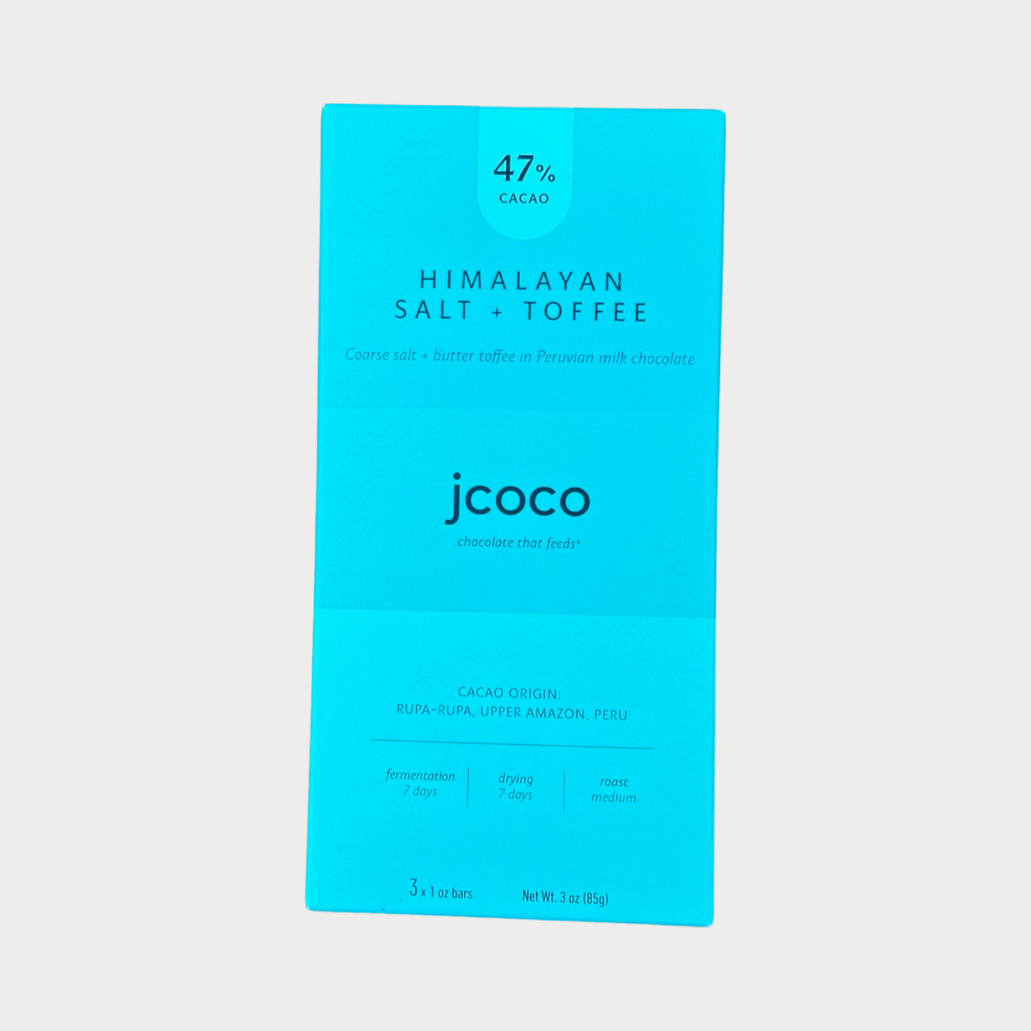 Jcoco Himalayan Salt Toffee Milk Chocolate 47%, 3oz