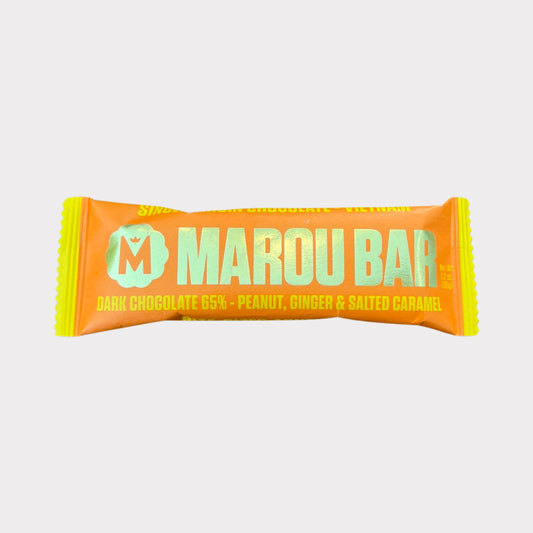Marou Snack Bar Peanuts Ginger & Salted Caramel 65%, 35g