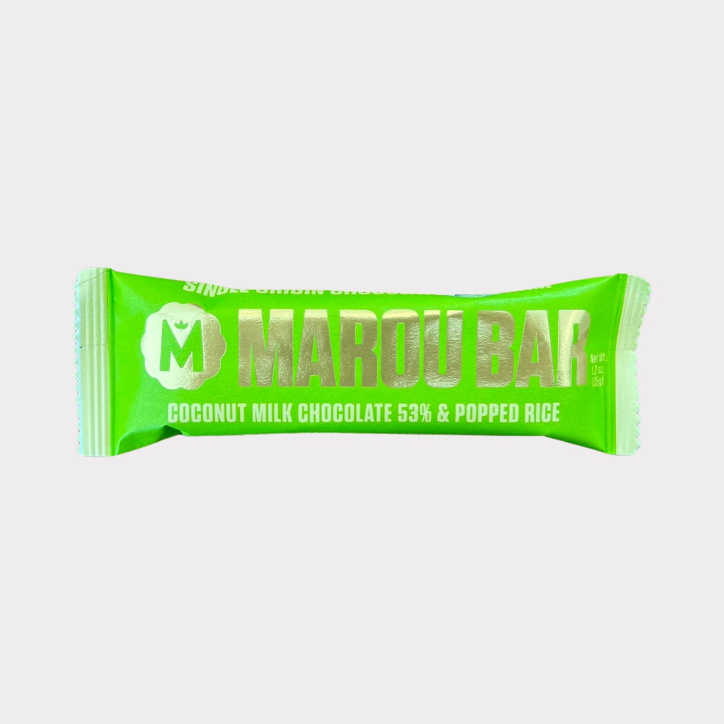 Marou Snack Bar Coconut Milk & Popped Rice 53%, 35g