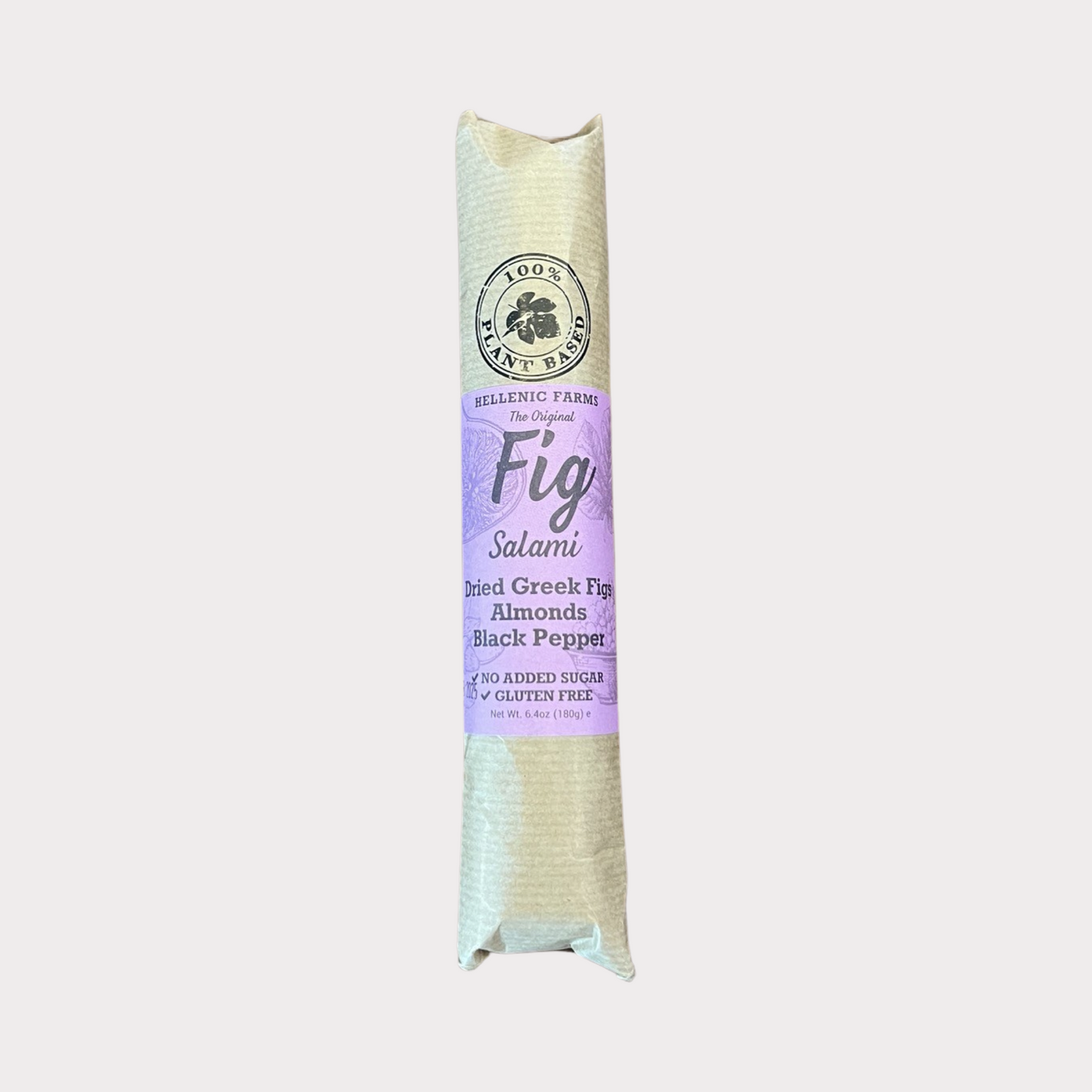 Hellenic Farm Vegan Fig Salami w/ Almonds & Pepper