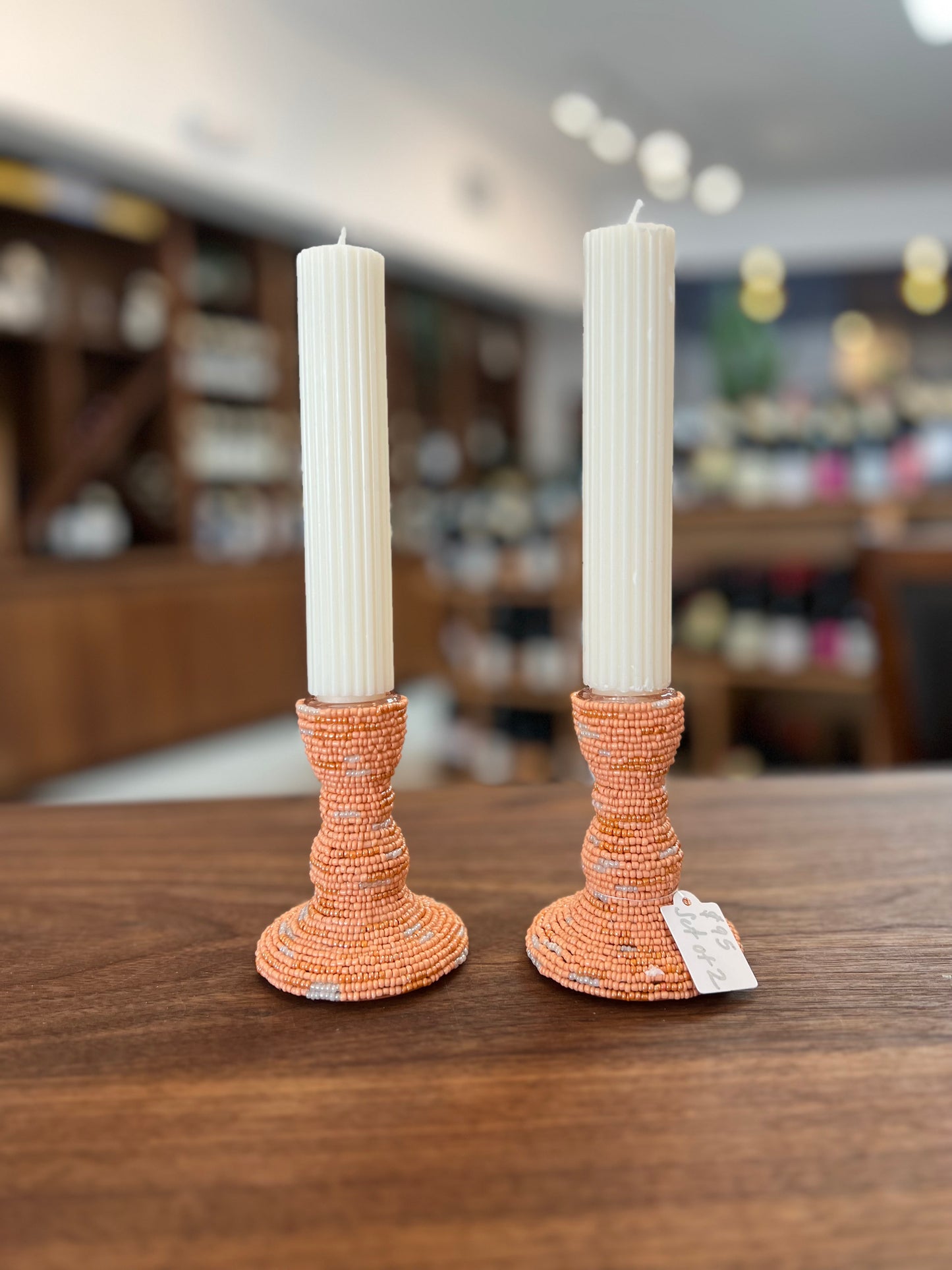 Velaburn Orange Candle Stick Holder