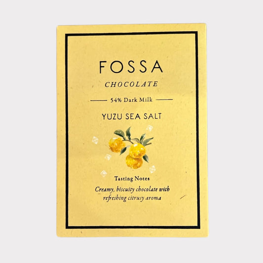 Fossa Yuzu Sea Salt Chocolate, 50g