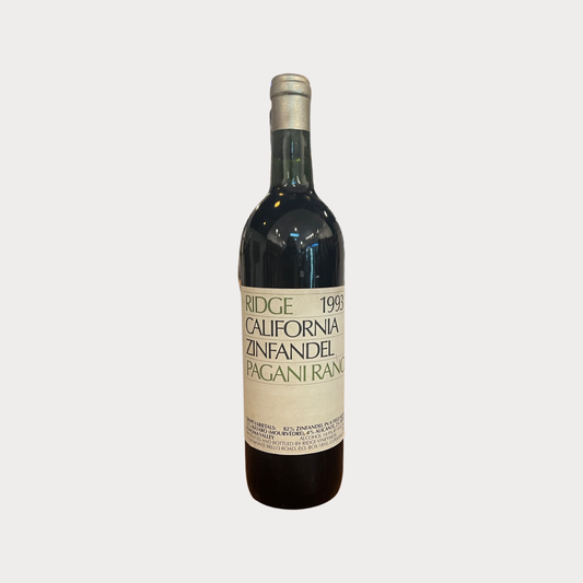 1993 Ridge Vineyards Pagani Ranch Zinfandel Sonoma County